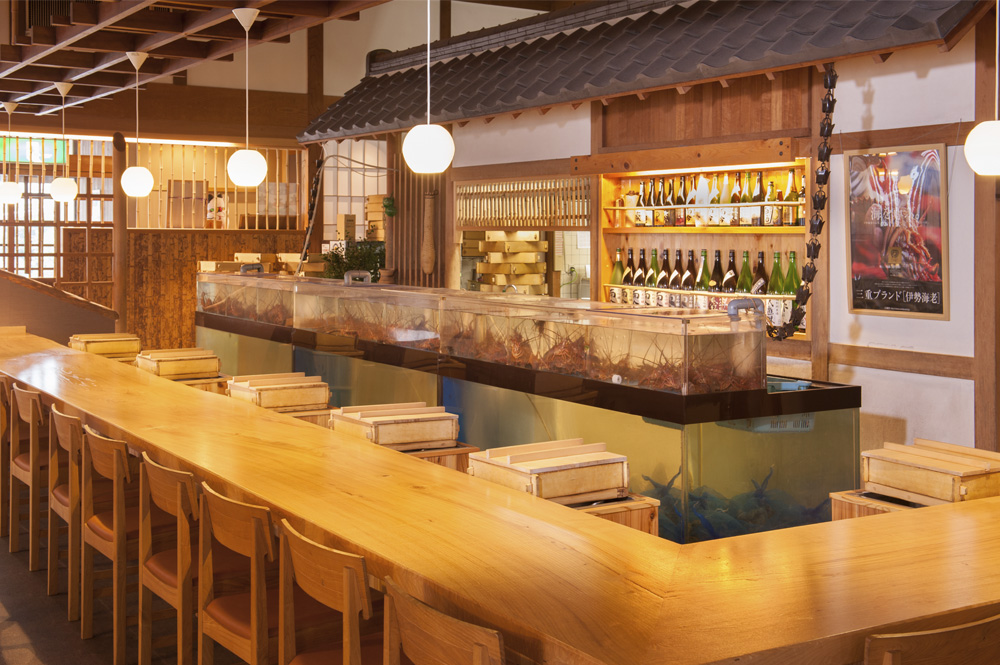 華月｜伊勢海老のお店カウンター